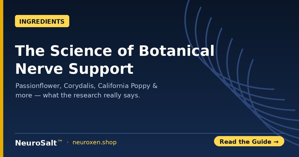 The Science of Botanical Nerve Support: Passionflower, Corydalis & More